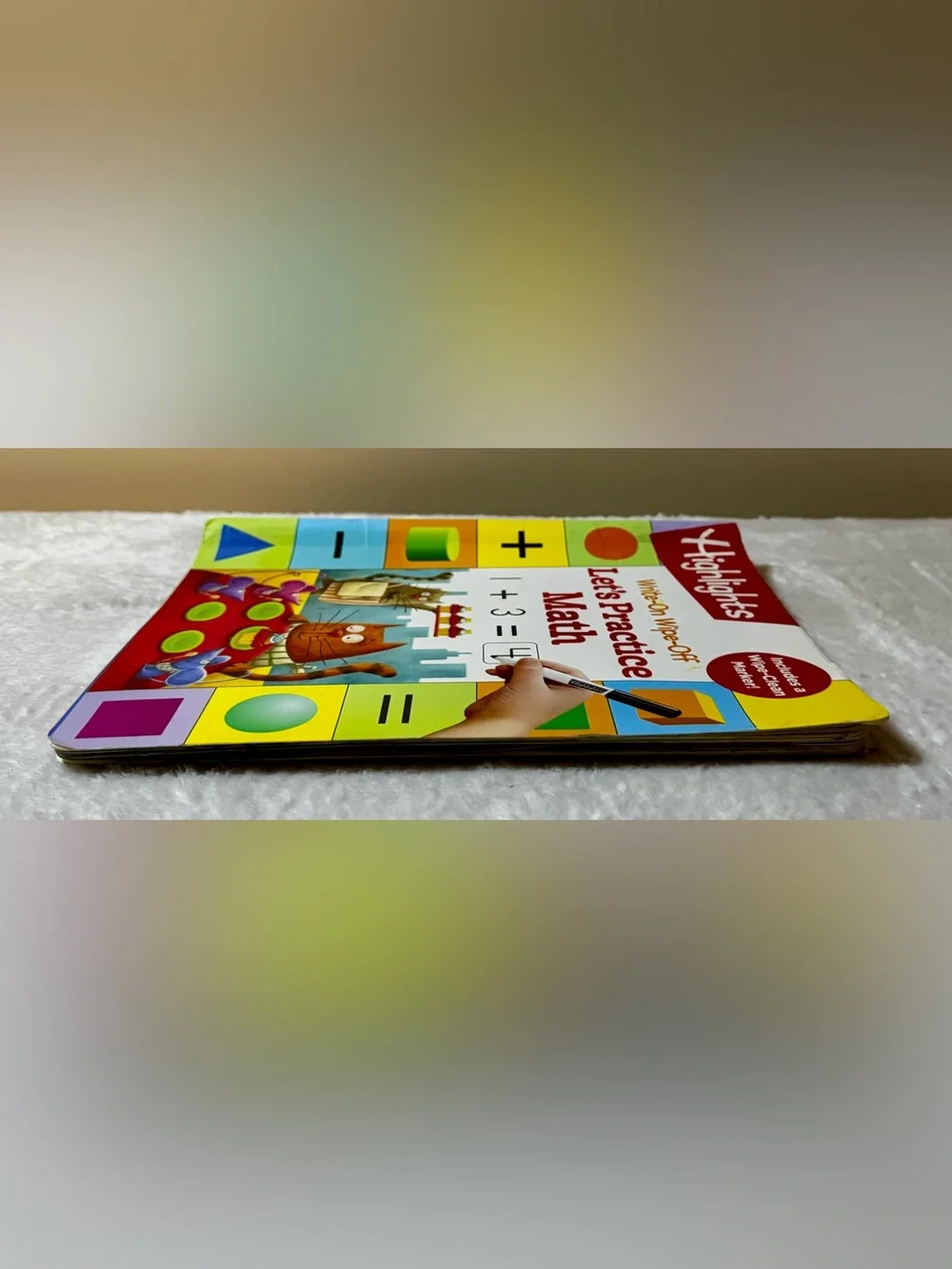 Highlights Let's Practice Math Write-On Wipe-Off Book: Ages 5-7